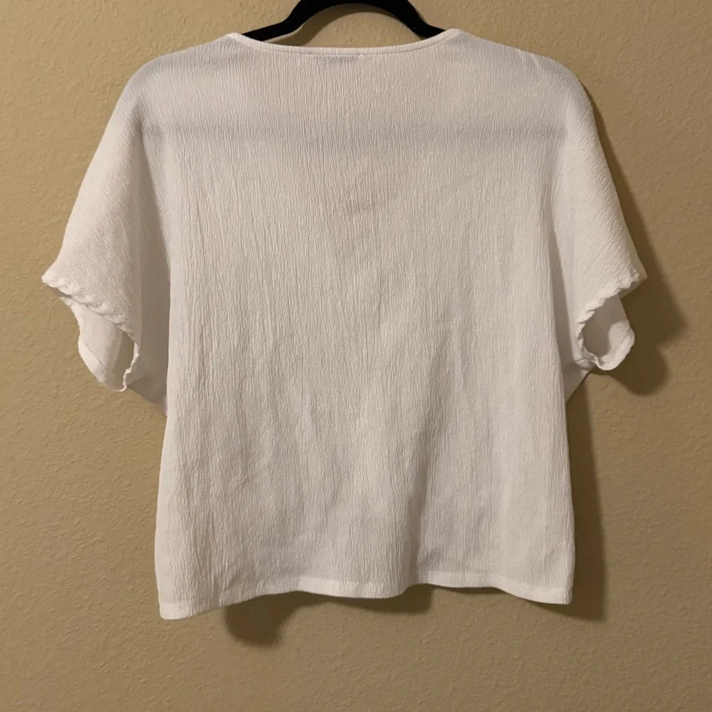 Zara twist front v-neck top - Picture 3 of 3